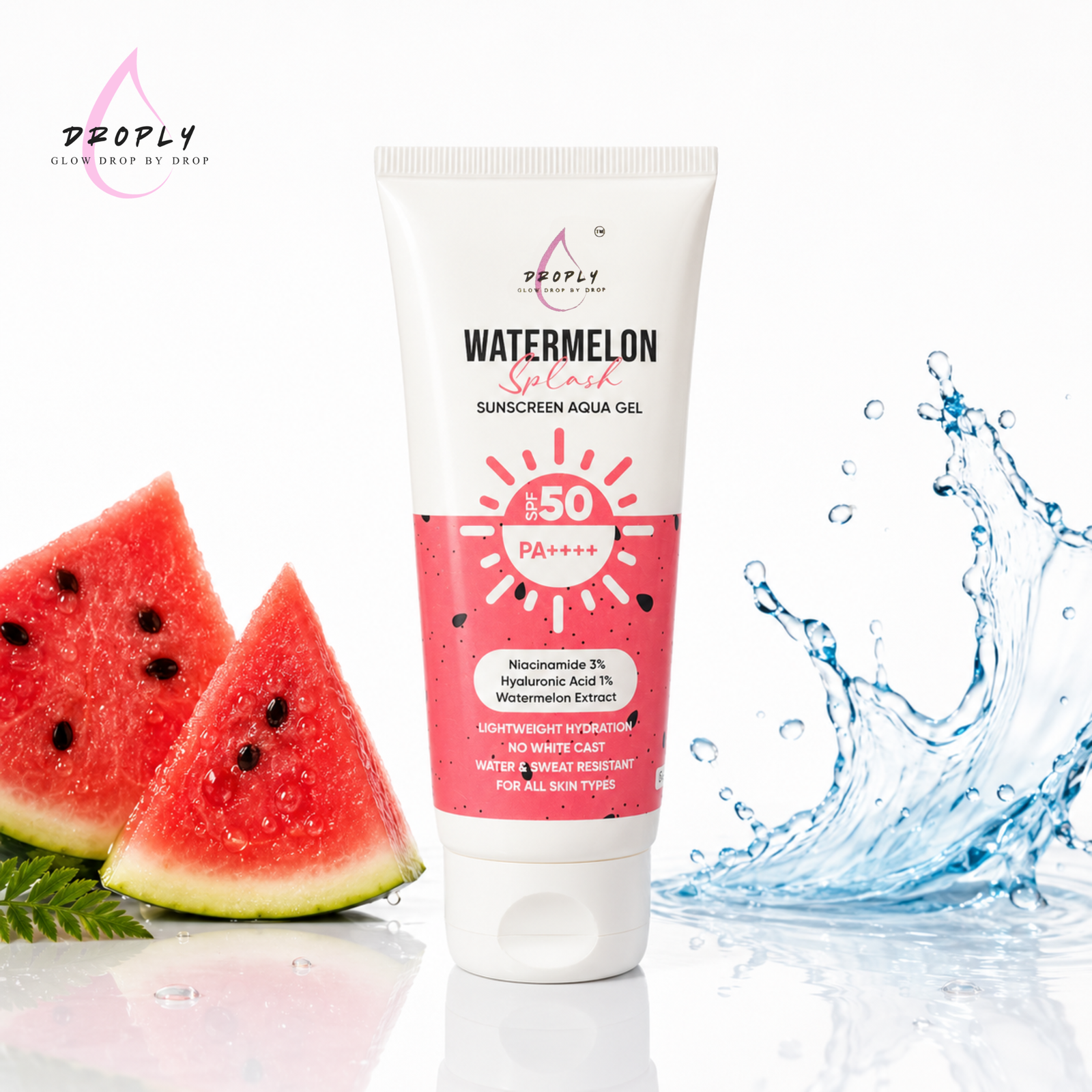Watermelon Splash Sunscreen Aqua Gel